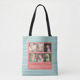 Grootkinderen maken het leven groots 6 Foto collag Tote Bag