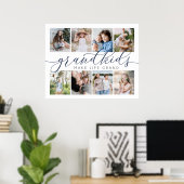 Grootkinderen maken het leven groots | 8 Foto-coll Poster (Thuiskantoor)