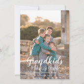 Grootkinderen maken het leven groots feestdagenkaart (Voorkant)