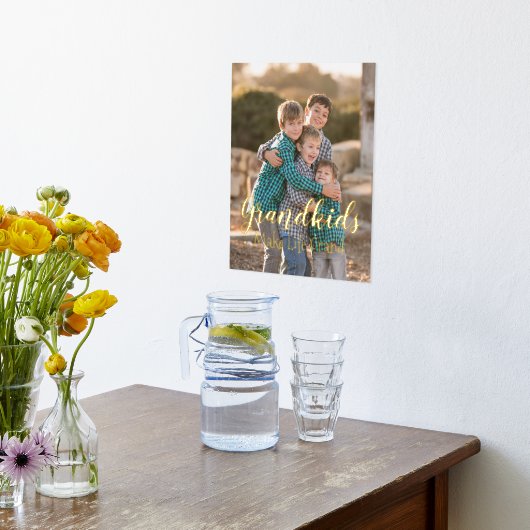 Grootkinderen maken het leven groots folie afdrukken (Laag (Keuken))