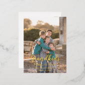 Grootkinderen maken het leven groots folie feestdagen briefkaart (Voorkant / Achterkant)