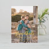 Grootkinderen maken het leven groots folie feestdagenkaart (Staand Voorkant)