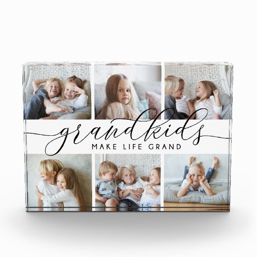 Grootkinderen maken het leven groots | Fotoblok co (Voorkant)