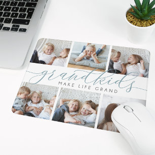 Grootkinderen maken het leven groots   Fotocollage Muismat