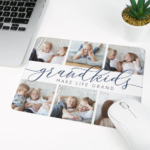 Grootkinderen maken het leven groots Fotocollage Muismat