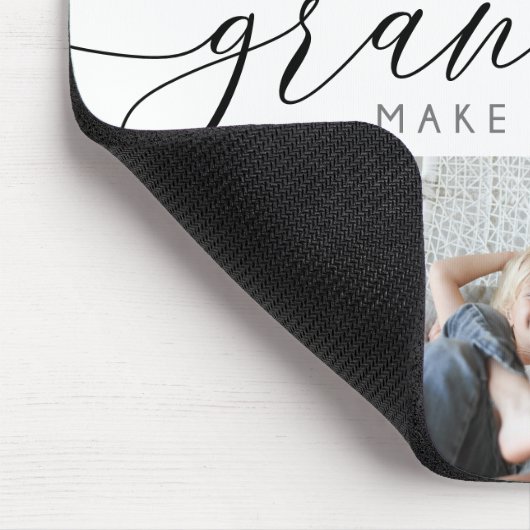 Grootkinderen maken het leven groots | Fotocollage Muismat (Hoek)