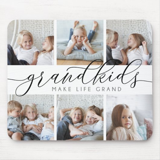 Grootkinderen maken het leven groots | Fotocollage Muismat (Voorkant)