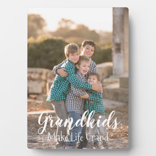 Grootkinderen maken het leven groots fotoplaat (voorkant)