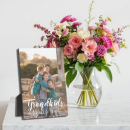 Grootkinderen maken het leven groots fotoplaat