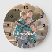 Grootkinderen maken het leven groots grote klok (Voorkant)