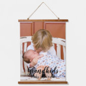 Grootkinderen maken het leven groots hangend wandkleed (Voorkant)