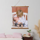 Grootkinderen maken het leven groots hangend wandkleed (Slaapkamer)