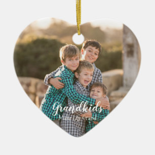 Grootkinderen maken het leven groots keramisch ornament