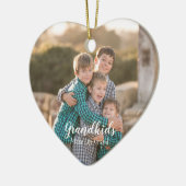 Grootkinderen maken het leven groots keramisch ornament (Links)