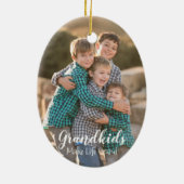 Grootkinderen maken het leven groots keramisch ornament (Achterkant)