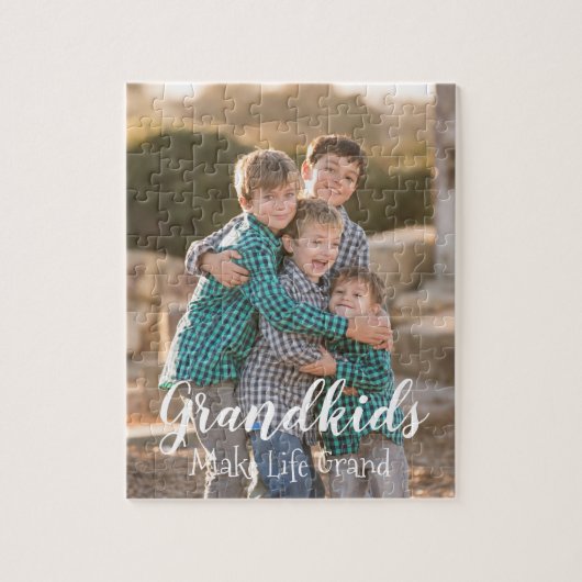 Grootkinderen maken het leven groots legpuzzel (Verticaal)