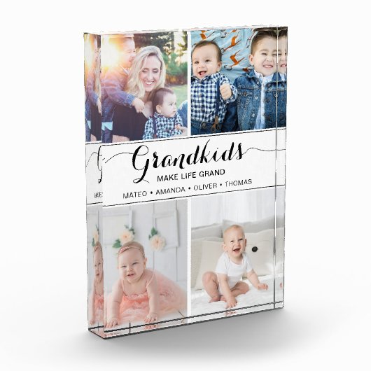 Grootkinderen maken het leven groots met collage fotoblokken (Links)