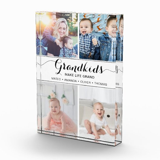 Grootkinderen maken het leven groots met collage fotoblokken (Rechts)