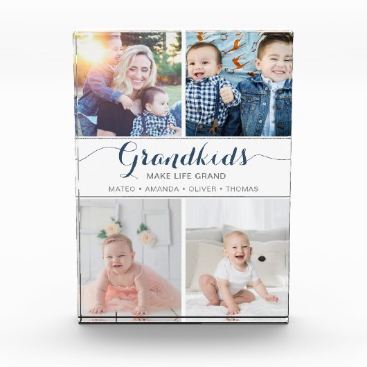 Grootkinderen maken het leven groots met collage fotoblokken (Voorkant)