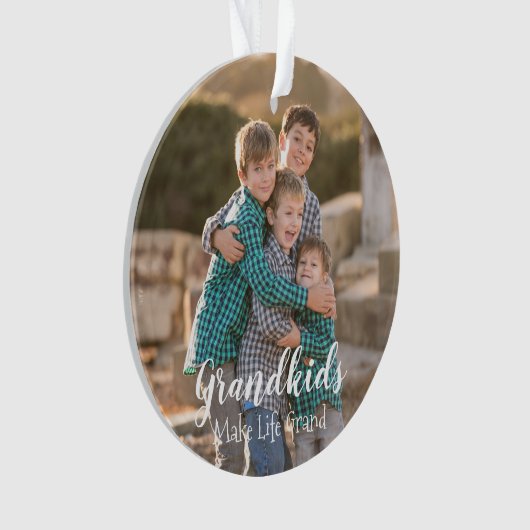 Grootkinderen maken het leven groots ornament (voorkant)