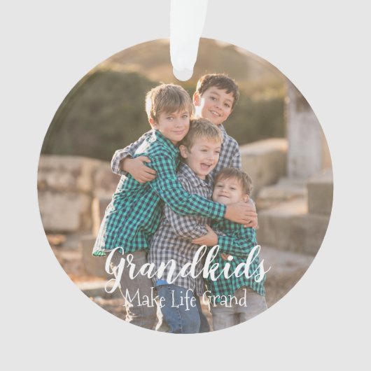 Grootkinderen maken het leven groots ornament (voorkant)