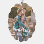 Grootkinderen maken het leven groots ornament kaart (Links)