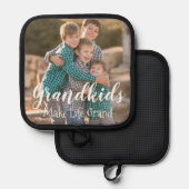 Grootkinderen maken het leven groots pannenlap (Voorkant / Achterkant)