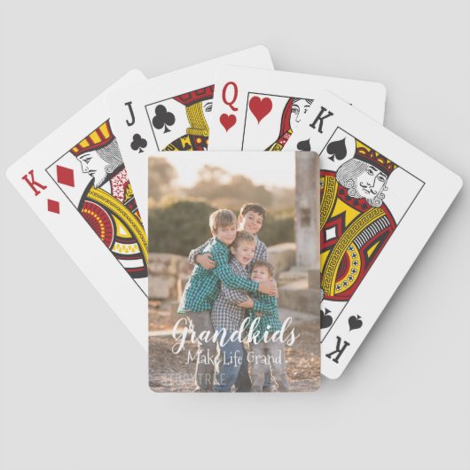 Grootkinderen maken het leven groots pokerkaarten (Achterkant)