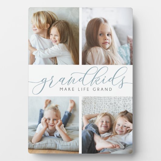 Grootkinderen maken het leven groots | Vier fotoco Fotoplaat (voorkant)