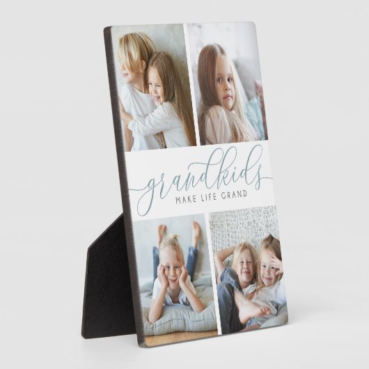 Grootkinderen maken het leven groots | Vier fotoco Fotoplaat (Zijkant)