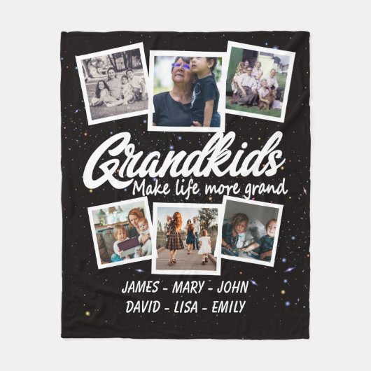 Grootkinderen maken het leven meer dan duizend fot fleece deken (Voorkant)