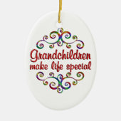 Grootkinderen maken het leven speciaal keramisch ornament (Voorkant)