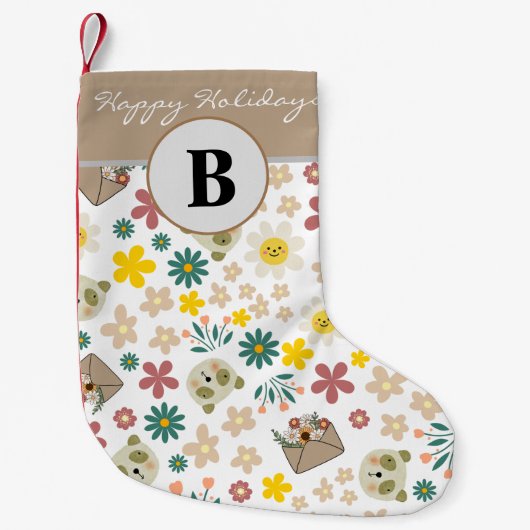  grootkinderen, met één maag, met bloemkool kleine kerstsok (Voorkant)