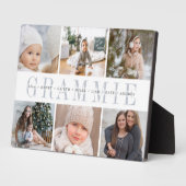 Grootkinderen Namen & fotocollage Fotoplaat (Zijkant)