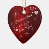 Grootkinderen Star Heart Keepomwille Keramisch Ornament (Links)