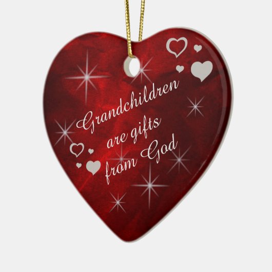 Grootkinderen Star Heart Keepomwille Keramisch Ornament (Links)