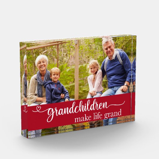 Grootkinderen Typografie Red Keepomwille Photo Blo Fotoblokken (Links)