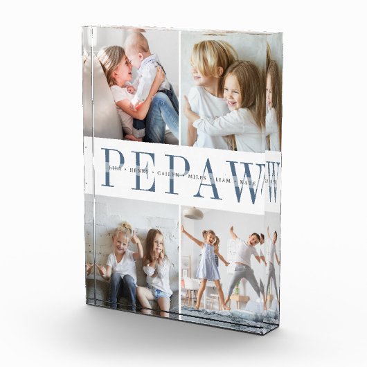 Grootkinderen van aangepaste pepaw fotoblokken (Rechts)