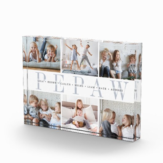 Grootkinderen van aangepaste pepaw fotoblokken (Rechts)