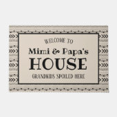 Grootkinderen van Mimi en Papa's huis hebben hier Deurmat (Voorkant)