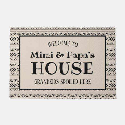 Grootkinderen van Mimi en Papa's huis hebben hier Deurmat (Voorkant)