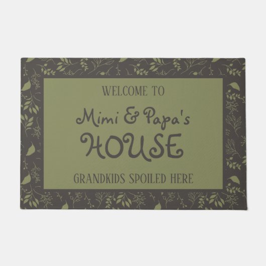 Grootkinderen van Mimi en Papa's huis hebben hier Deurmat (Voorkant)
