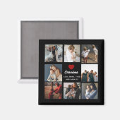 Grootkinderen van modern grootschrift Foto Collage Magneet (Voorkant / Achterkant)