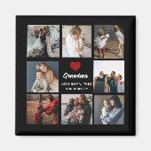 Grootkinderen van modern grootschrift Foto Collage Magneet (Voorkant)