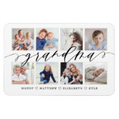 Grootkinderen van modern grootschrift Foto Collage Magneet (Horizontaal)