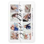 Grootkinderen van modern grootschrift Foto Collage Magneet (Verticaal)