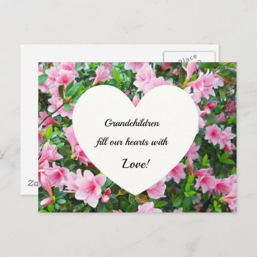 Grootkinderen vullen ons hart met liefde. briefkaart (Voorkant / Achterkant)