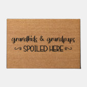 Grootkinderen Welkom Doormat, grootouders Gift Deurmat (Voorkant)