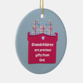 Grootkinderen zijn edele cadeautjes van God Keramisch Ornament (Rechts)