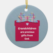 Grootkinderen zijn edele cadeautjes van God Keramisch Ornament (Voorkant)